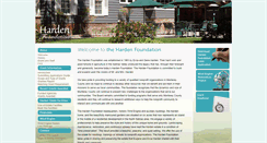 Desktop Screenshot of hardenfoundation.org